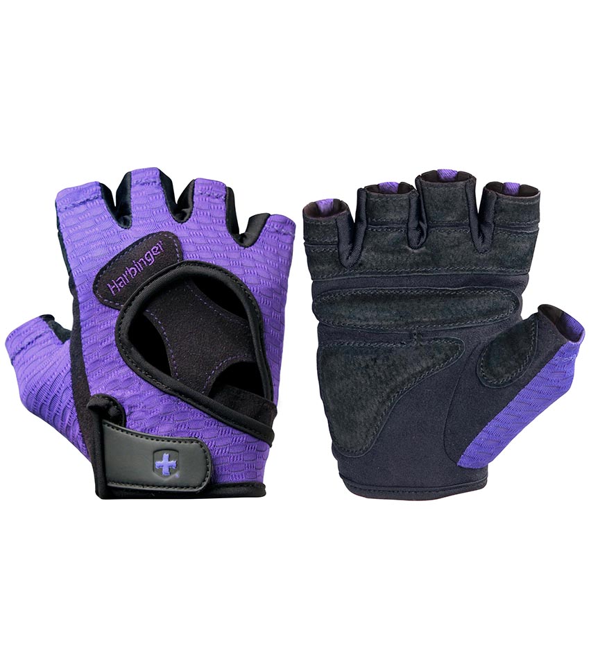 Harbinger Women's FlexFit Glove Black/Purple Rocky Mountain Fitness