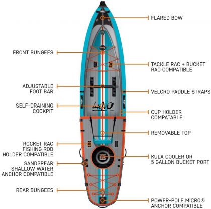 Bote Lono Aero 12&#039; 6&quot; Kayak 