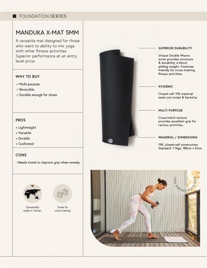 Manduka X- 5mm Yoga Mat 71&quot; - All Color