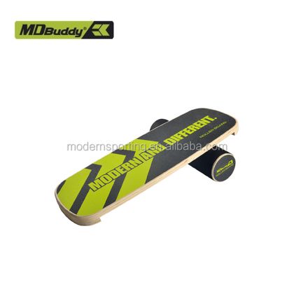 MD Buddy Dynamic Wooden Balance Board Trainer (w/Roller)