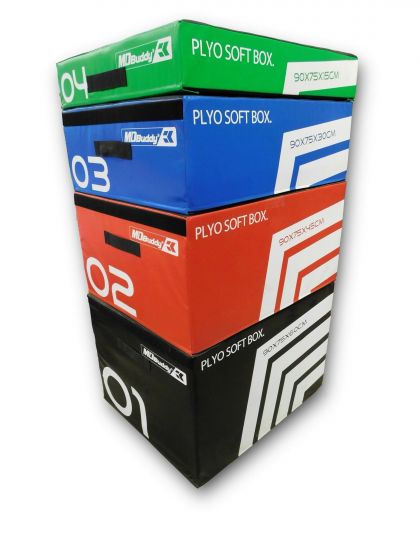 MD Buddy Stackable Soft Plyo Boxes - 12&quot; (30 Cm)