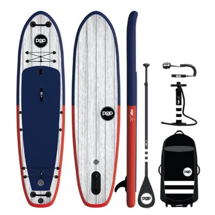 Pop 11&#039;6&quot; Inflateable El Capitan Paddle Board (Red/Blue)