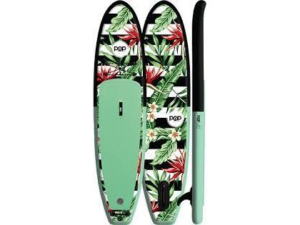 Pop 10&#039;6&quot; Inflatable Royal Hawaiian (Black/Green)