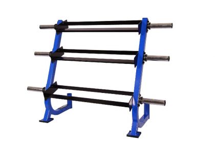Progression X-plode PFX435 3-Tier (4 Foot) Dumbbell Rack W/Plate Storage
