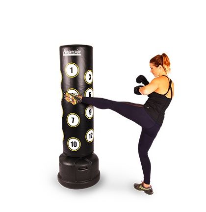 Progression Free-Standing Boxing Trainer (Black Upright Punch Bag)