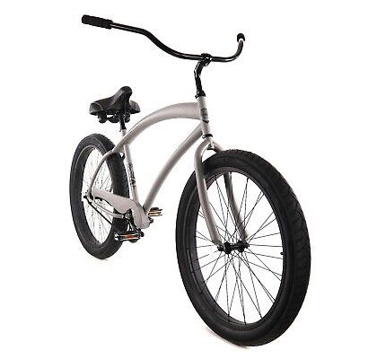 Zycle 26&quot; Cobra Beach Cruiser Bike - Grey